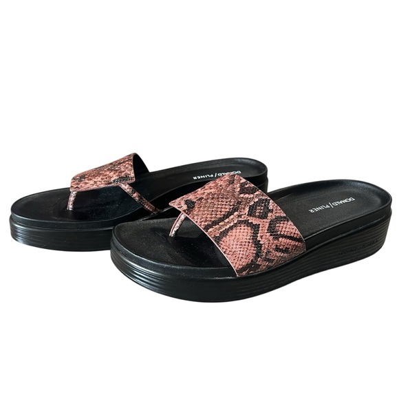 Donald Pliner Sandals Size 10 NWOB Rose Python Animal Print FiFi Platform - Picture 1 of 11